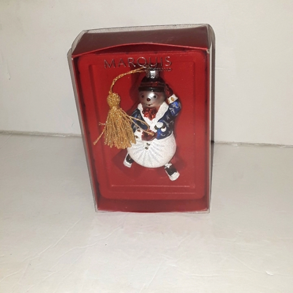 NEW MARQUIS BY WATERFORD SNOW BOY SKATER ORNAMENT IN BOX